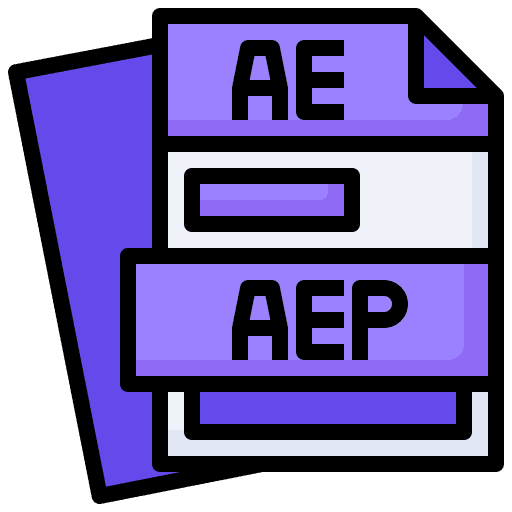 Aep format after effects aep icon