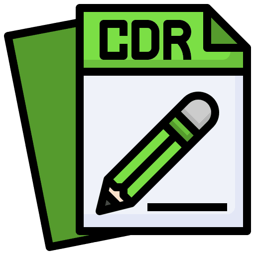 Cdr document file format icon