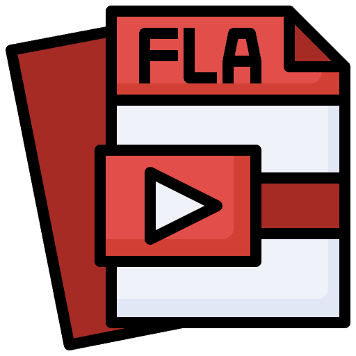 Fla file document files and folders icon Fla file document files and folders icon