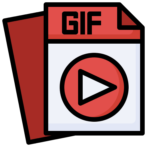 Gif files and folders format file icon Gif files and folders format file icon