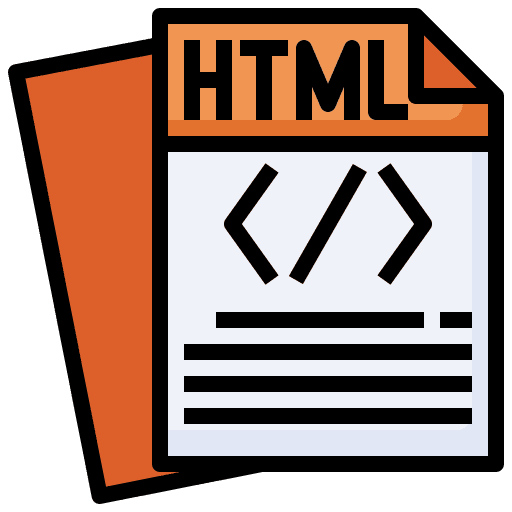 Html interface document code icon