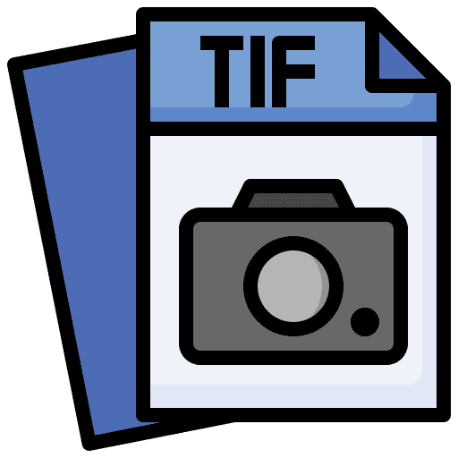 Tif document file files and folders icon
