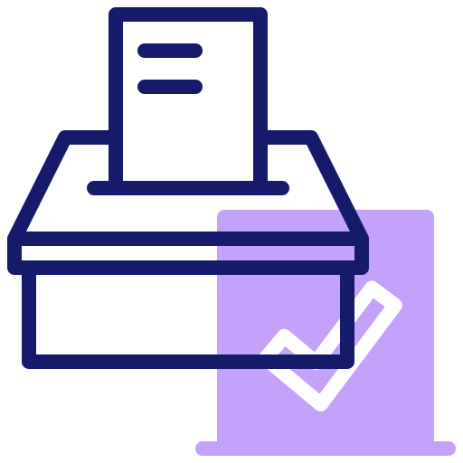 Vote elections box envelope icon Vote elections box envelope icon