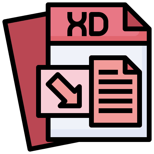 Xd graphic design adobe files and folders icon Xd graphic design adobe files and folders icon
