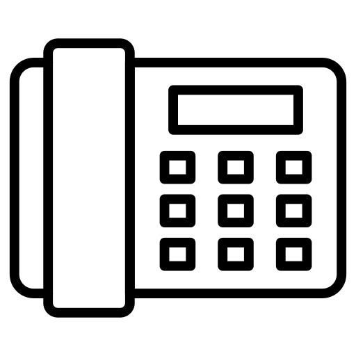 Landline telephone communications technology icon