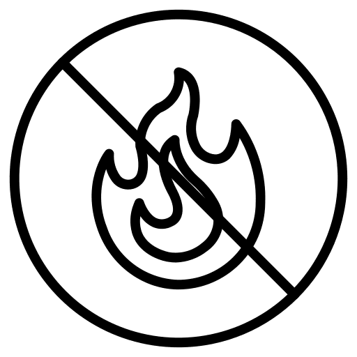 No fire flame signal signaling icon