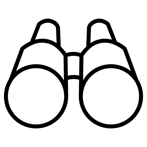 Telescope view distance telescope icon