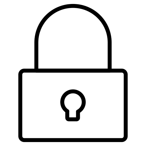 Lock security padlock locked icon