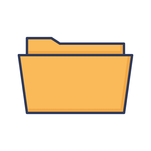 Folder files and folders office material folder icon