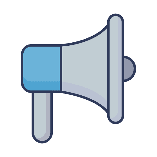 Loud speaker advertising bullhorn promotion icon