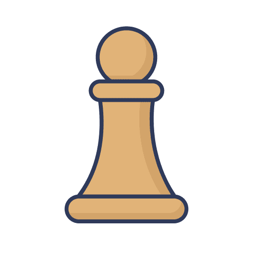 Chess piece pawn game business icon Chess piece pawn game business icon