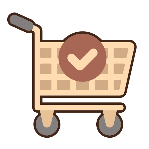 Check out shopping cart trolley commerce and shopping icon
