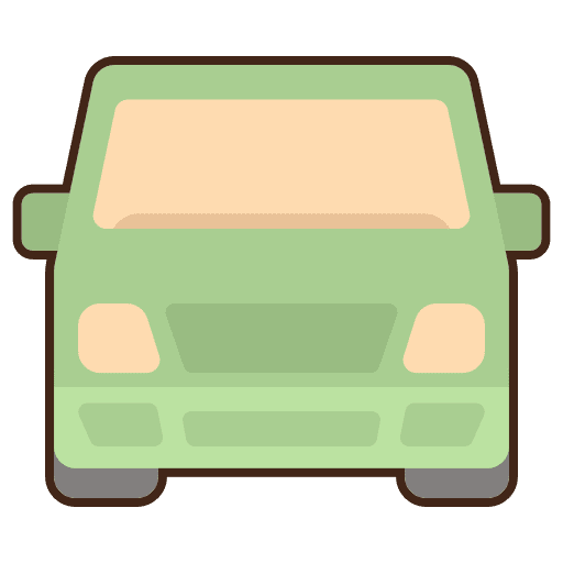 Minivan vehicle automobile travel icon