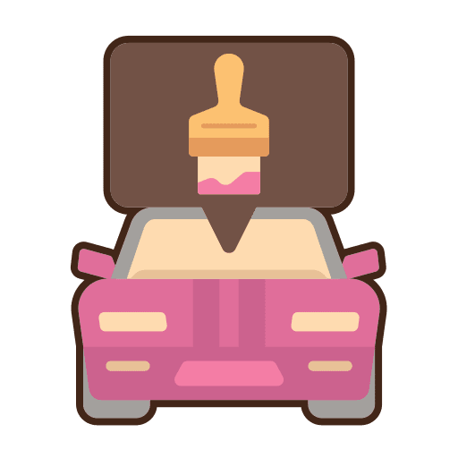 Painting paint brush automotive ecommerce icon