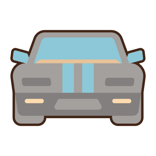 Sports car drive vehicle transport icon