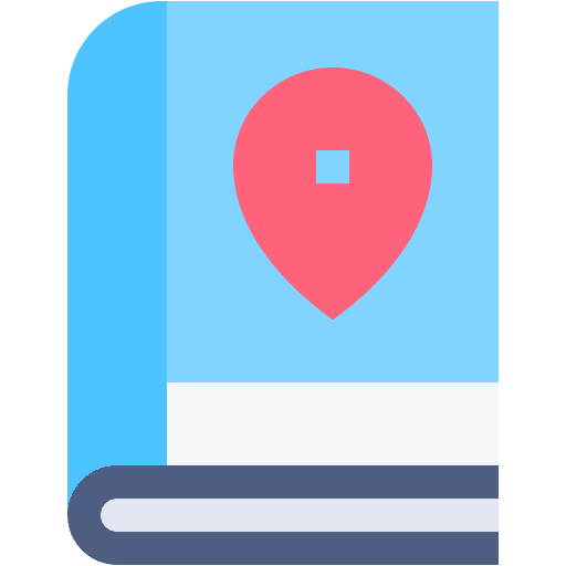 Map book bookmark map book maps and location icon Map book bookmark map book maps and location icon