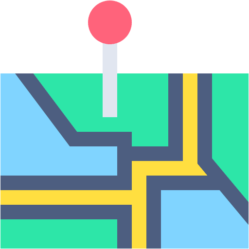Map location region maps and location map pointer icon