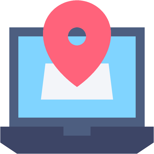 Map point maps and location venue tracking app icon Map point maps and location venue tracking app icon