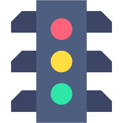 Traffic light transportation signaling stop light icon Traffic light transportation signaling stop light icon