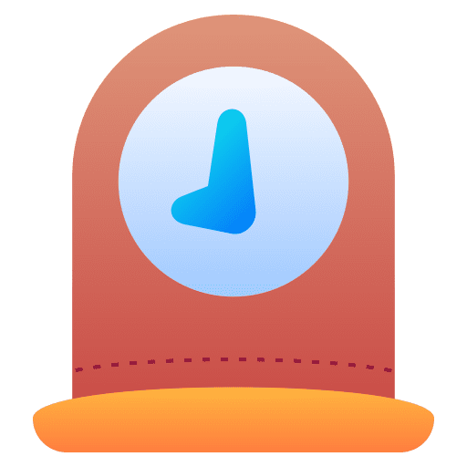 Wall clock clock time clock time and date icon
