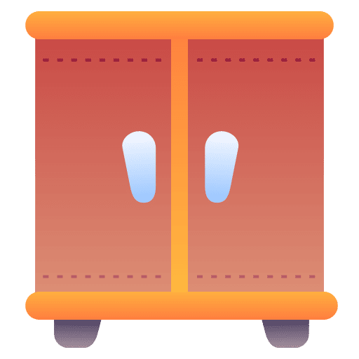 Wardrobe furniture and household room cabinet icon