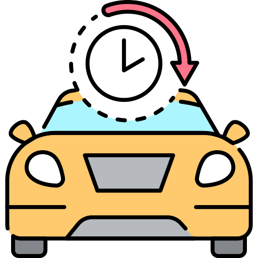 Car transport car rent icon