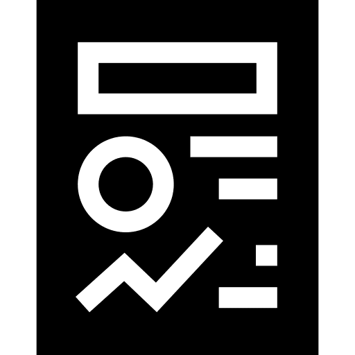 Economy graphic pie chart document icon