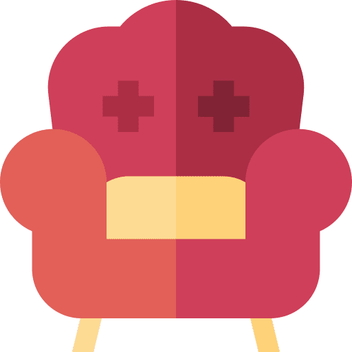 Armchair comfortable furniture and household couch icon Armchair comfortable furniture and household couch icon