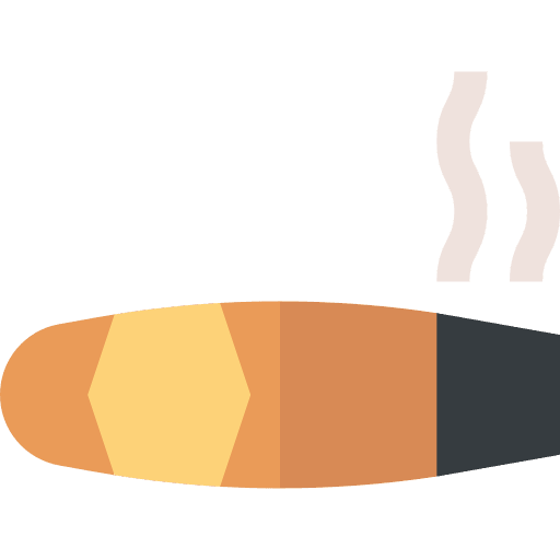 Cigar unhealthy tobacco smoke icon Cigar unhealthy tobacco smoke icon