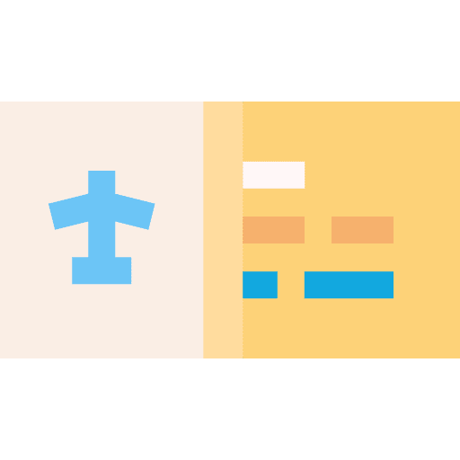 Ticket airplane ticket flight paper airplane icon Ticket airplane ticket flight paper airplane icon