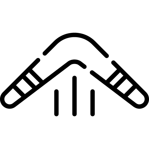 Boomerang australian boomerang sports and competition icon Boomerang australian boomerang sports and competition icon