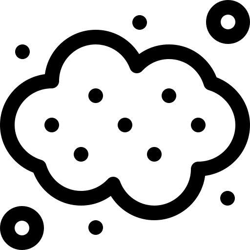 Dust cloud miscellaneous pollution icon