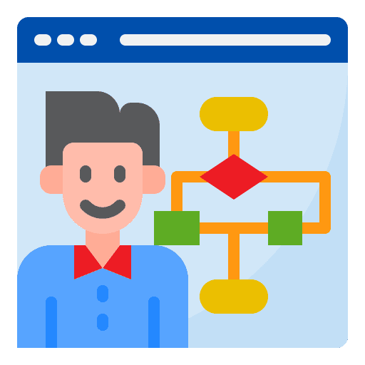 Programmer web design programmer diagram icon Programmer web design programmer diagram icon
