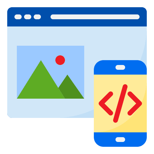 Web design website seo and web design icon