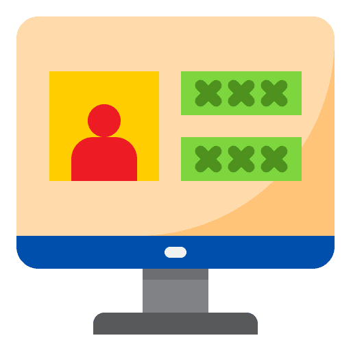Login user website access icon Login user website access icon