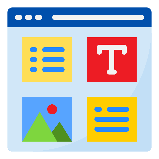 Web design website layout web development icon Web design website layout web development icon