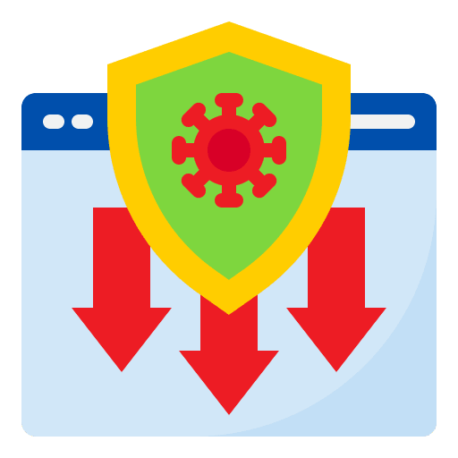 Antivirus internet security shield safe icon Antivirus internet security shield safe icon
