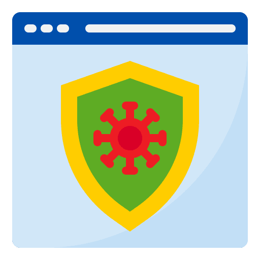 Antivirus virus security internet security icon Antivirus virus security internet security icon