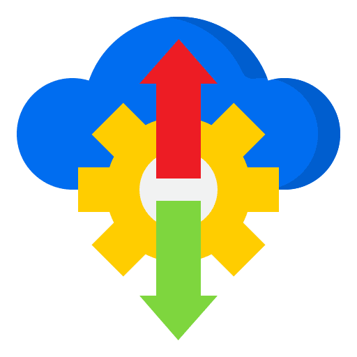 Configuration cloud database configuration icon Configuration cloud database configuration icon