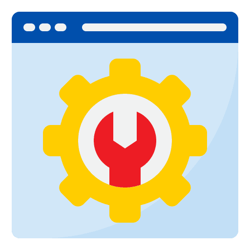Configuration seo and web gear database icon Configuration seo and web gear database icon