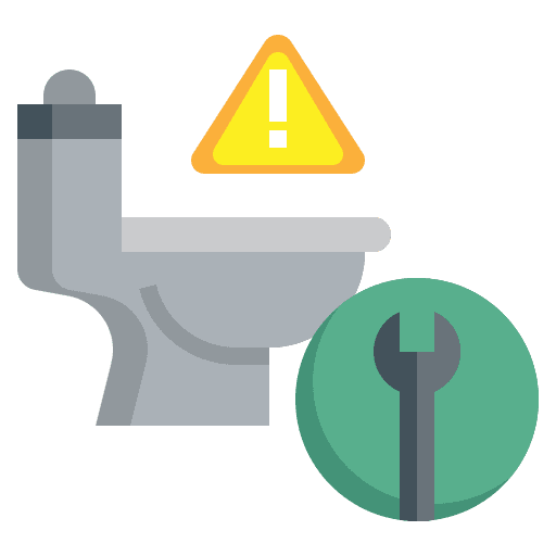 Toilet washroom construction and tools water closet icon