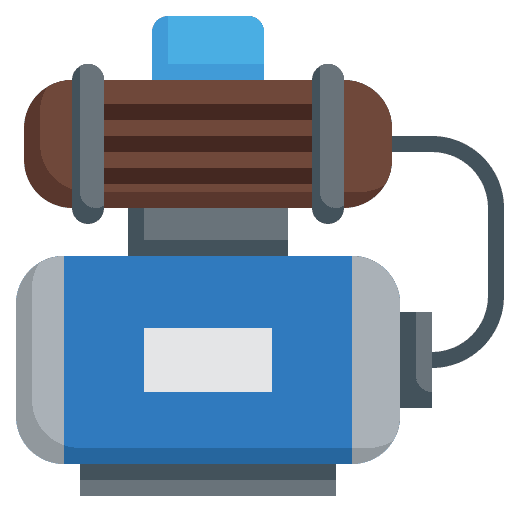 Water pump mechanism construction and tools electronics icon