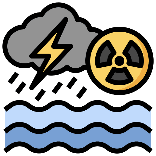 Acid rain radioactive contamination acid rain icon