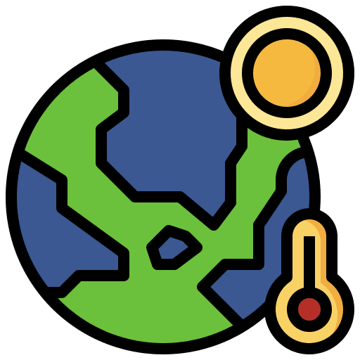 Global warming thermometer environment ecology icon Global warming thermometer environment ecology icon