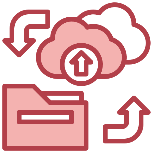 Backup data storage cloud computing backup icon