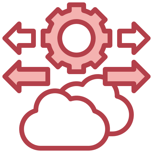 Elastic provision flexible computing icon