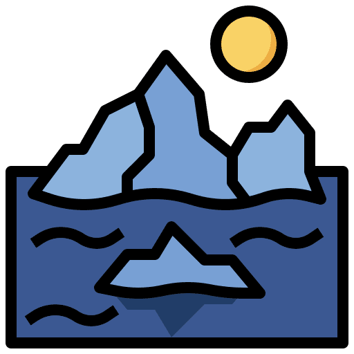 Glacier glacier nature sun icon Glacier glacier nature sun icon