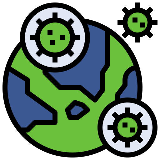 Pandemic medical outbreak contagious icon Pandemic medical outbreak contagious icon