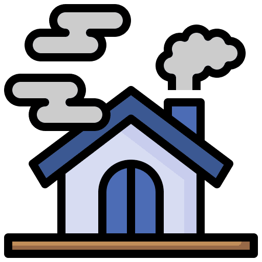 Smog contamination pollution co2 icon Smog contamination pollution co2 icon