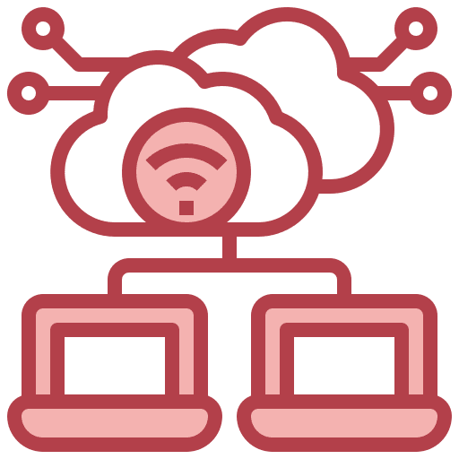 Network iot screen internet icon